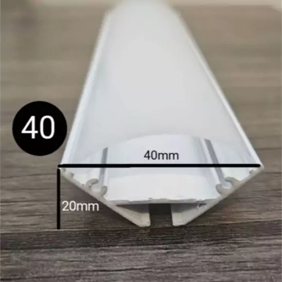 پروفیل لاینر نوری کنج یه همراه دیفیوزر کد 40