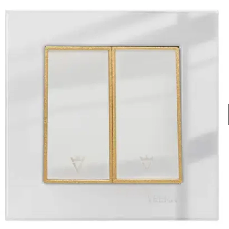 کلید دوپل ویرا پلکسی مدل سفید طلا سفید