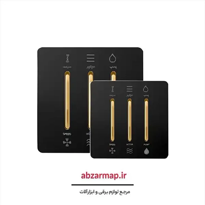 کلید کولر مدل کریستال مشکی آسیا الکتریک