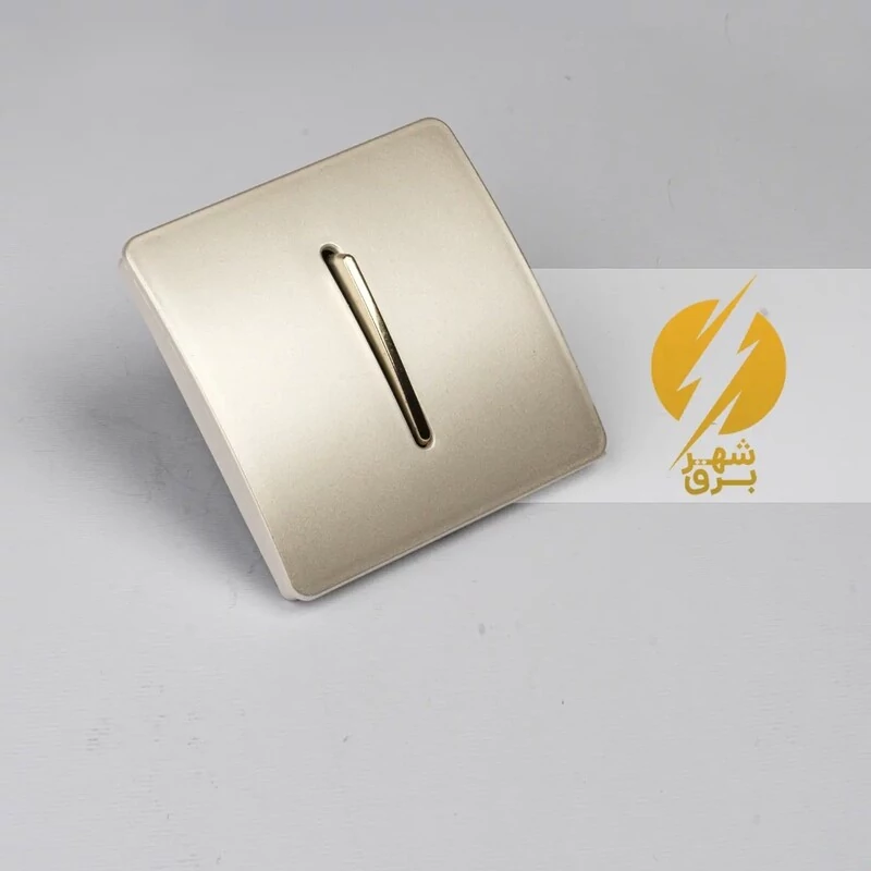 کلید پریز ( تک پل) اسیا کریستالی صدفی