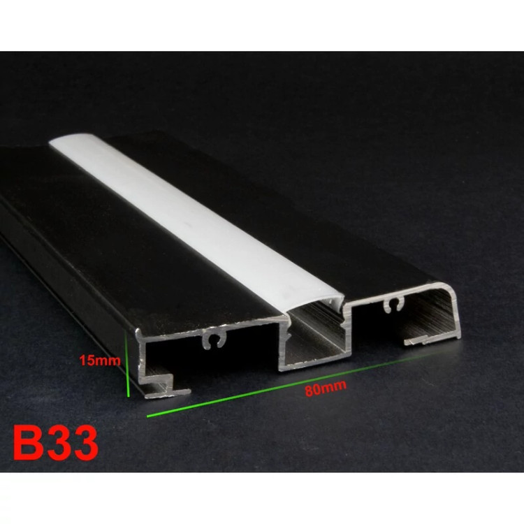 پروفیل لاین نوری کد B33 مشکی و سفید چراغ خطی لاینر.(ارسال با باربری و هزینه ارسال بصورت پس کرایه میباشد)