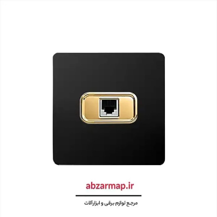 پریز شبکه مدل کریستال مشکی آسیا الکتریک