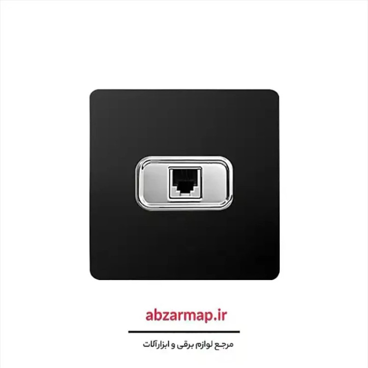 پریز شبکه مدل کریستال مشکی آسیا الکتریک