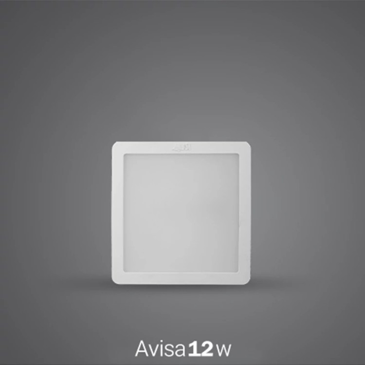 لامپ 12 وات LED روکار مربعی مدل آویسا پارس شعاع توس