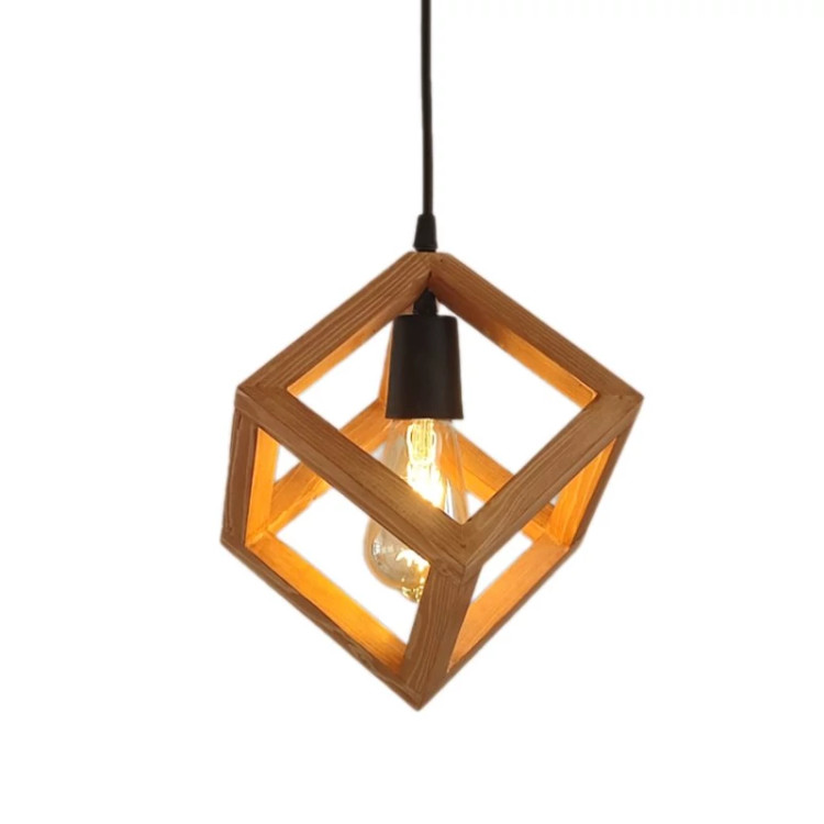آویز تک شعله چوبی مدل R-512/1