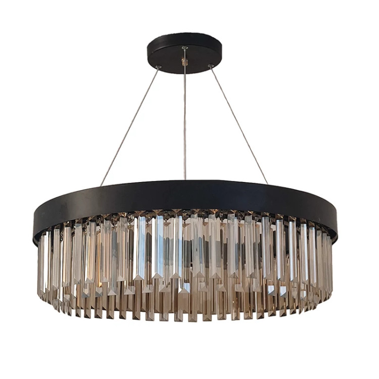 لوستر کریستالی مدرن مدل R-302 (کریستال دو ردیفه)