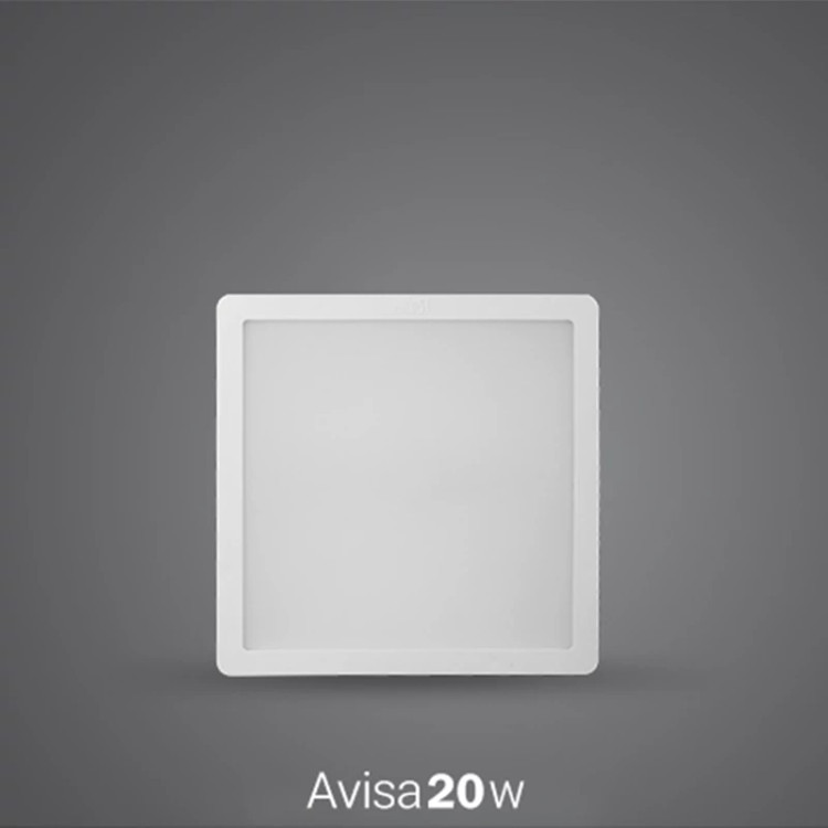لامپ 20 وات LED روکار مربعی مدل آویسا پارس شعاع توس