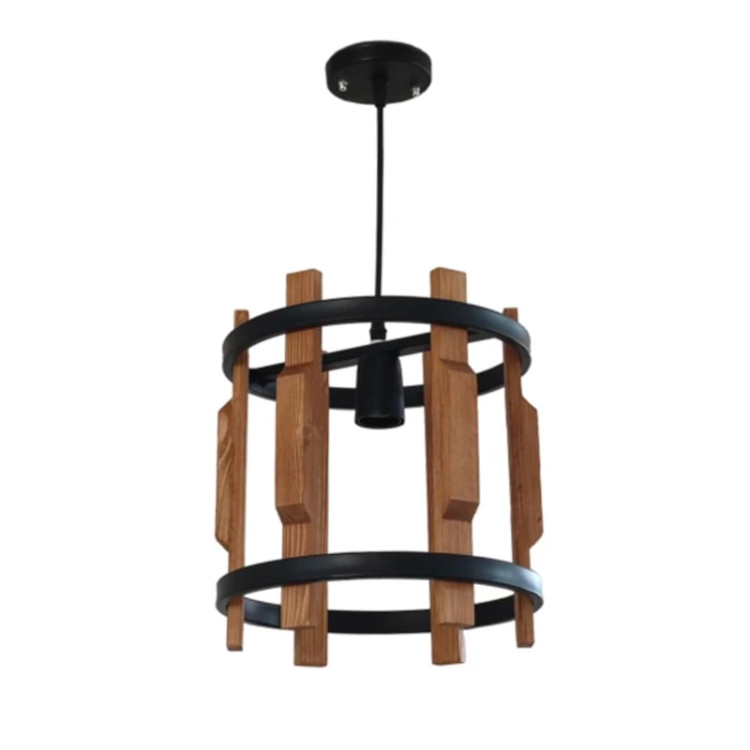 آویز تک شعله چوب و فلز مدل R-518/1