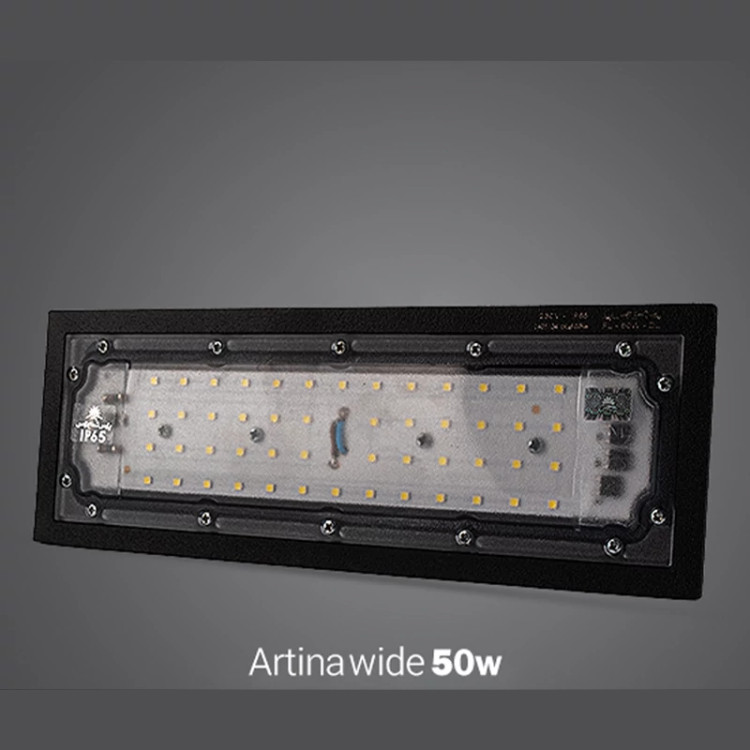 پرژکتور 50 وات SMD ضدآب مدل آرتینا واید پارس شعاع توس