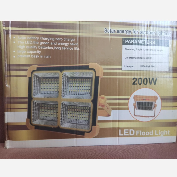 پروژکتور سیار شارژی و پاور بانک خورشیدی ویتکو مدل 200w