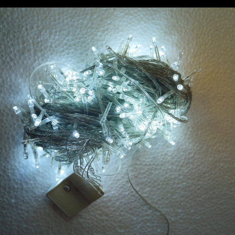 ریسه LED سوزنی 25 متری 320 لامپه آفتابی (پس کرایه)