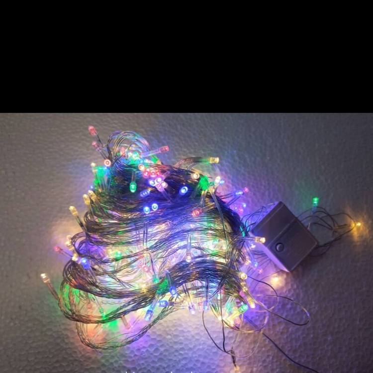 ریسه LED سوزنی 25 متری 320 لامپه آفتابی (پس کرایه)