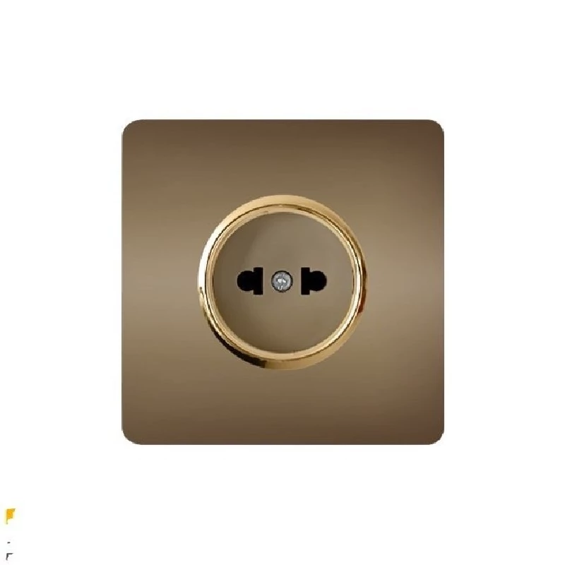 پریز برق بدون ارت بژ مدل کریستال آسیاالکتریک