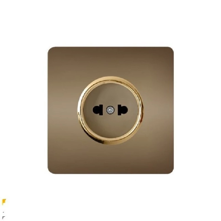 پریز برق بدون ارت بژ مدل کریستال آسیاالکتریک
