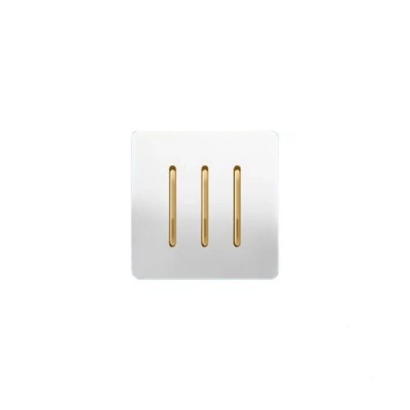 کلید 3پل سفید مدل کریستال آسیا الکتریک